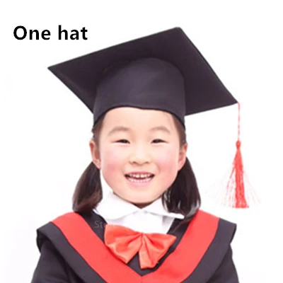 One hat Детская одежда для выпускного класса, Студенческая фотография, учебное платье, платье доктора, вечерние шляпа для костюмов - Цвет: One hat