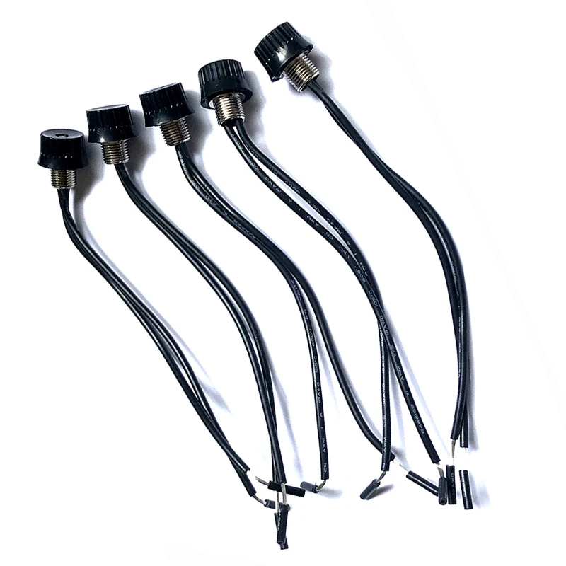 

5pcs Rotary Switches ZE-105M Knob Stye Single Pole ON/OFF Canopy Switches 4" 18AWG Wire 5A 250V/3A 125V/1A 125VT