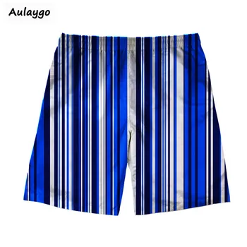 

Swimming Beach Shorts Stripe Design Men Swimwear Quick Dry Swimsuit Swim Trunks Beachwear Bathing Surf Spodenki Meskie