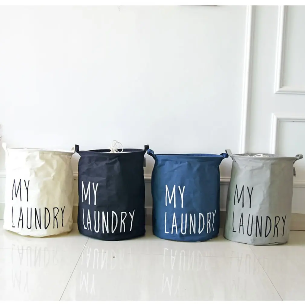 My Lundry Cotton And Linen Storage Bucket Clean Bucket Household Home For Homeuse Bag Case Kep Bathroom