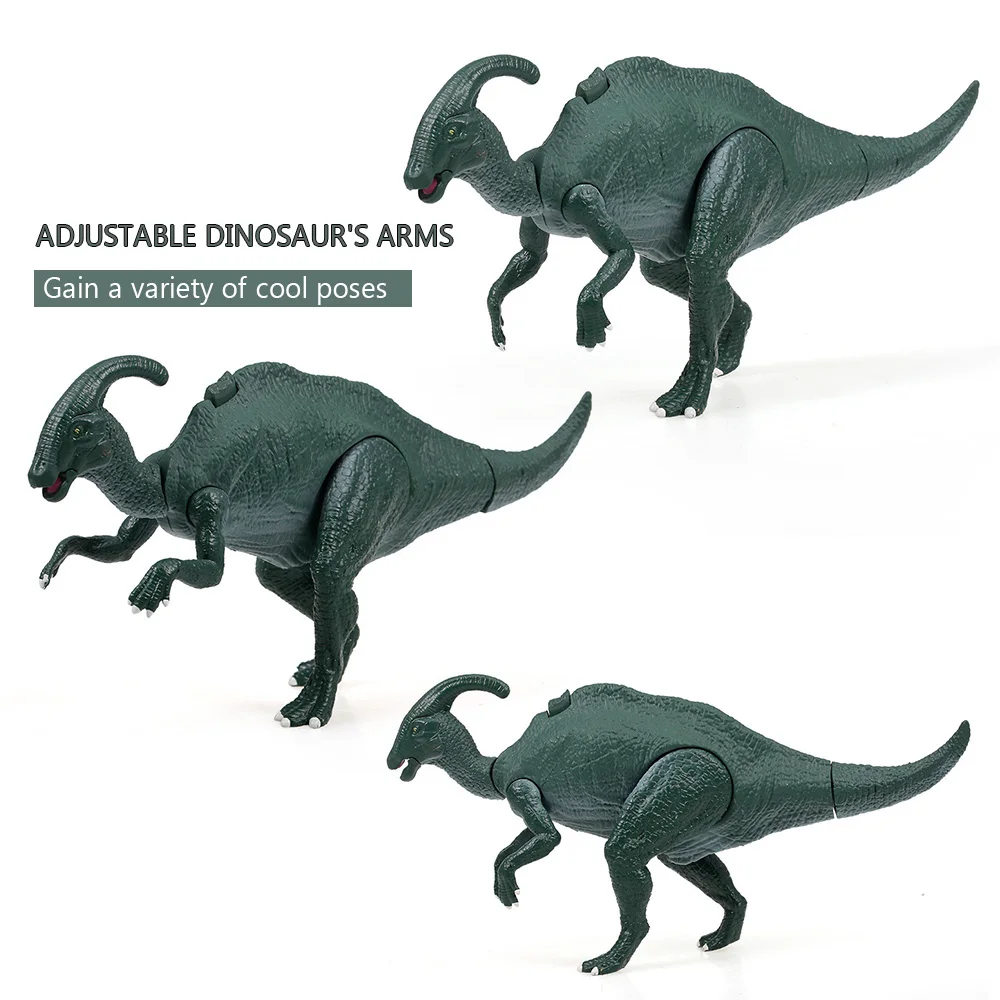 RC игрушка динозавры транспорт автомобиль перевозчик грузовик игрушка Parasaurolophus тянуть назад динозавр автомобили подарок для детей