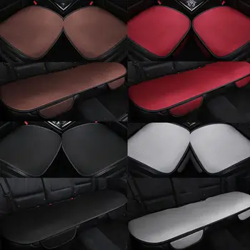 

1Pc/3Pcs Car Front Rear Seat Soft Breathable Cover Mat Cushion with Pocket 2020