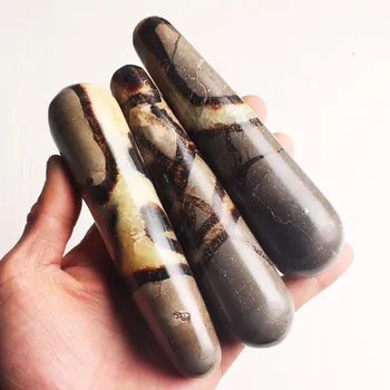 

1 pc natural septarium crystal quartz stone massage wands for massager