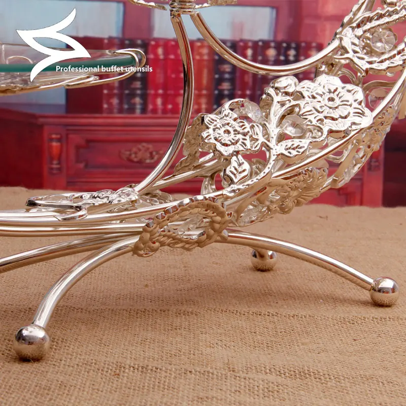 European luxury home multi-layer fruit plate ktv double-layer fruit plate creative three-layer candy plate WF107325