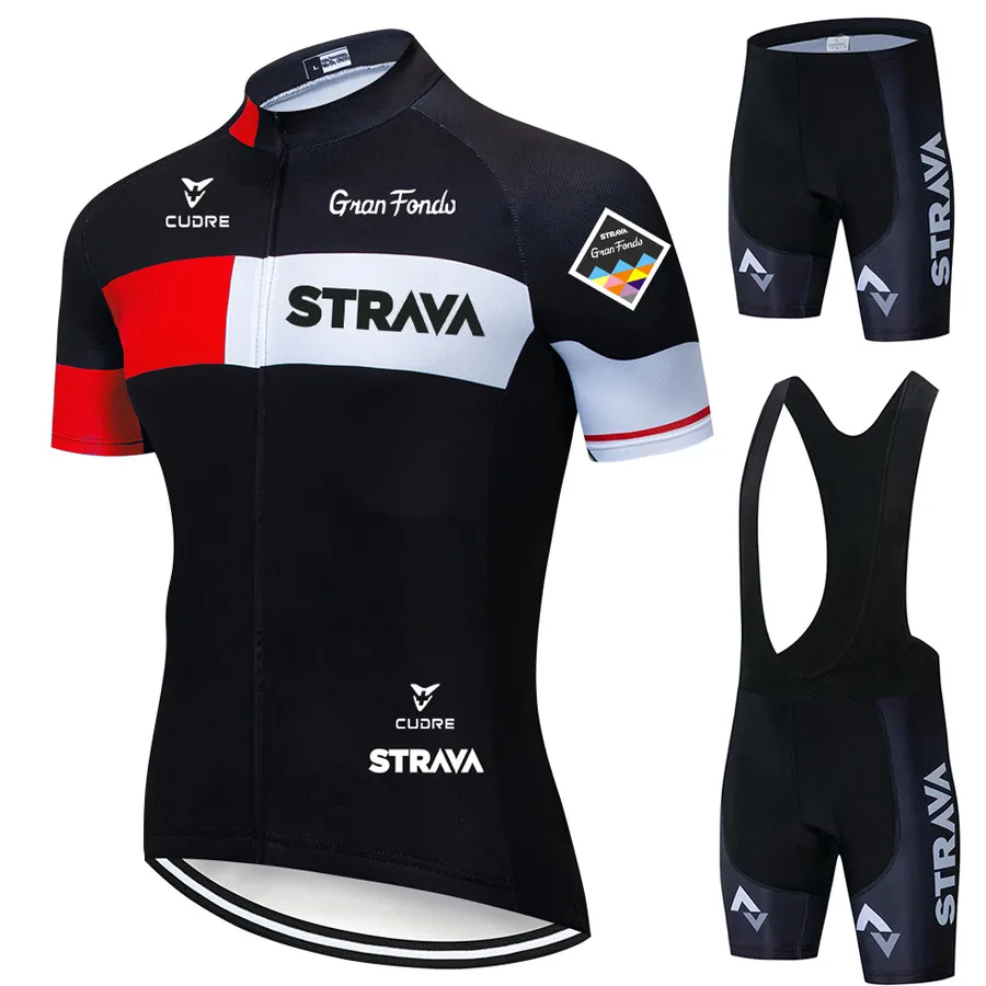 2020 STRAVA красный трикотажный комплект для велоспорта Богемный roupa ciclismo ropa