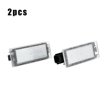 

White License Plate Light No Error For Smart Fortwo Forfour 18 LEDs 2pcs LED