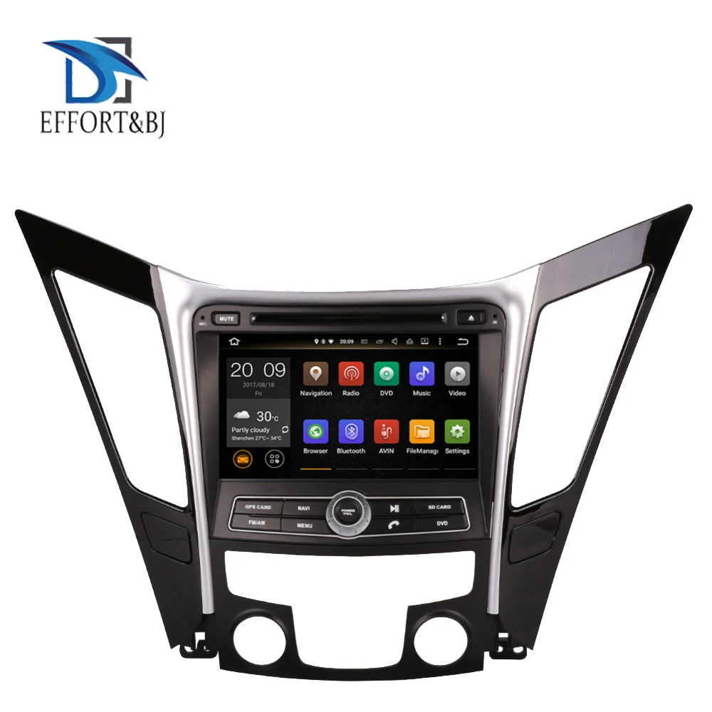 Android 9 0 Восьмиядерный 4 Гб ОЗУ автомобильный DVD-плеер GPS-навигация для Hyundai Sonata I40 I45