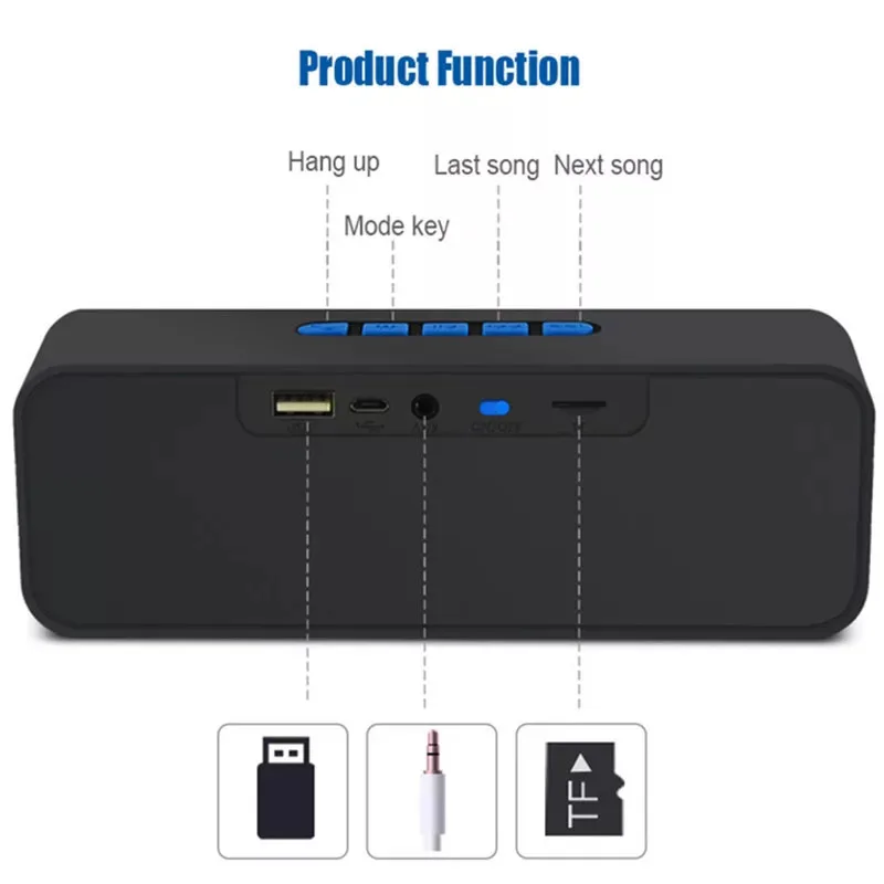 Двойной динамик беспроводной Bluetooth динамик сабвуфер высокой громкости радио компьютер домашний открытый динамик CC129