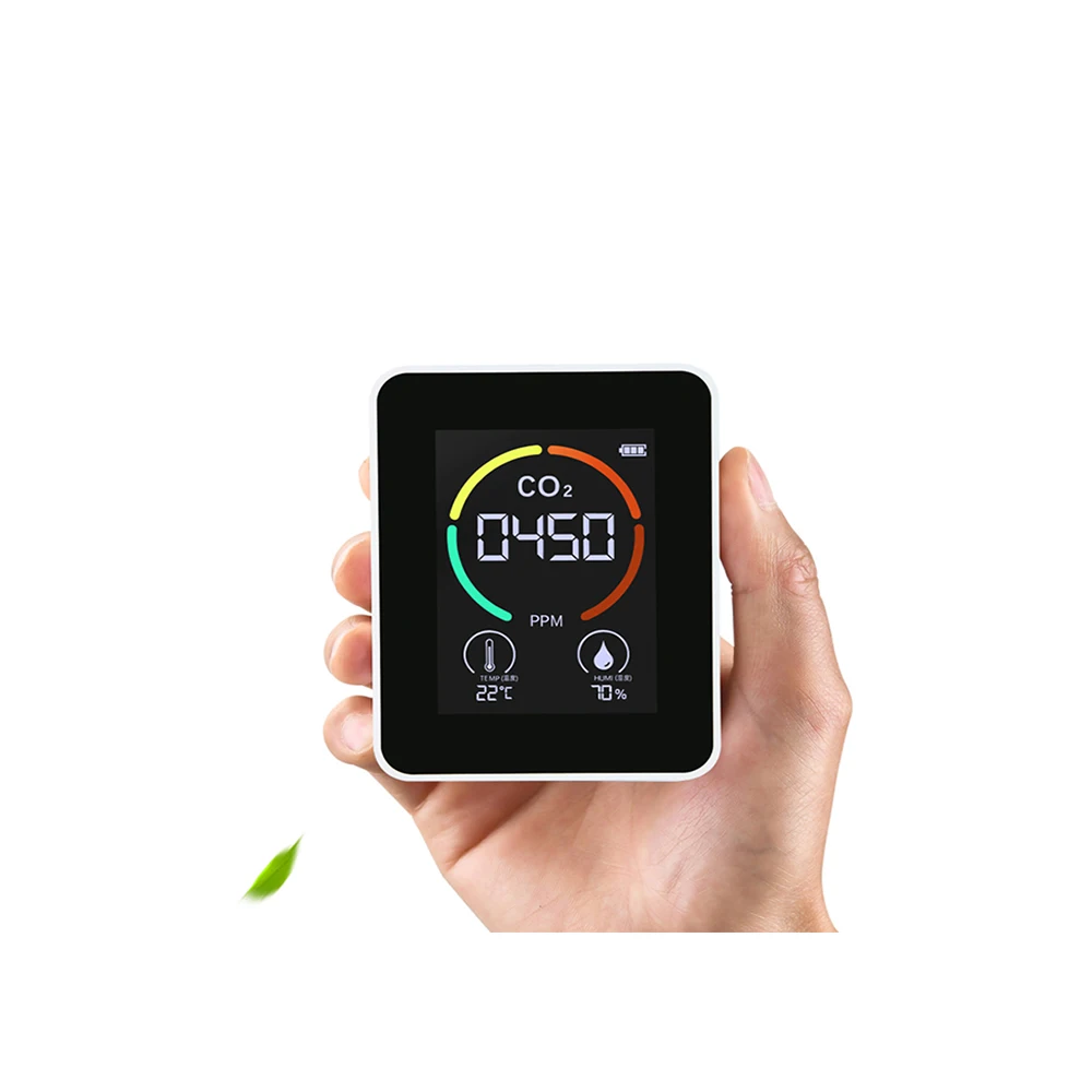 

Hot Sale CO2 Meter Multifunctional Air Quality Monitor Home Intelligent Gas Digital Analyzer Temperature Detector For Household