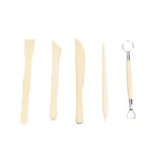 XUQIAN High Quality Wholesale 5 Pieces with Wood Polymer Clay Tools Kit for DIY Jewelry Making L0106