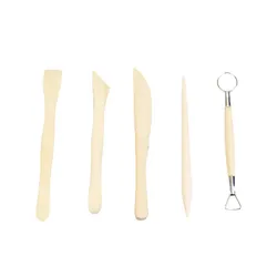 XUQIAN High Quality Wholesale 5 Pieces with Wood Polymer Clay Tools Kit for DIY Jewelry Making L0106