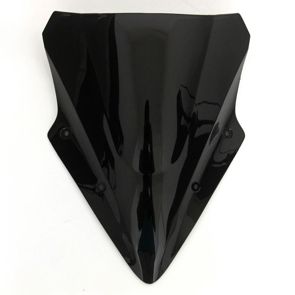 Мотоциклетное ветровое стекло для Kawasaki ER6F ER-6F EX650 EX650F EX650E EX650A ветровой щиток лобового стекла мотоцикла - Цвет: Черный