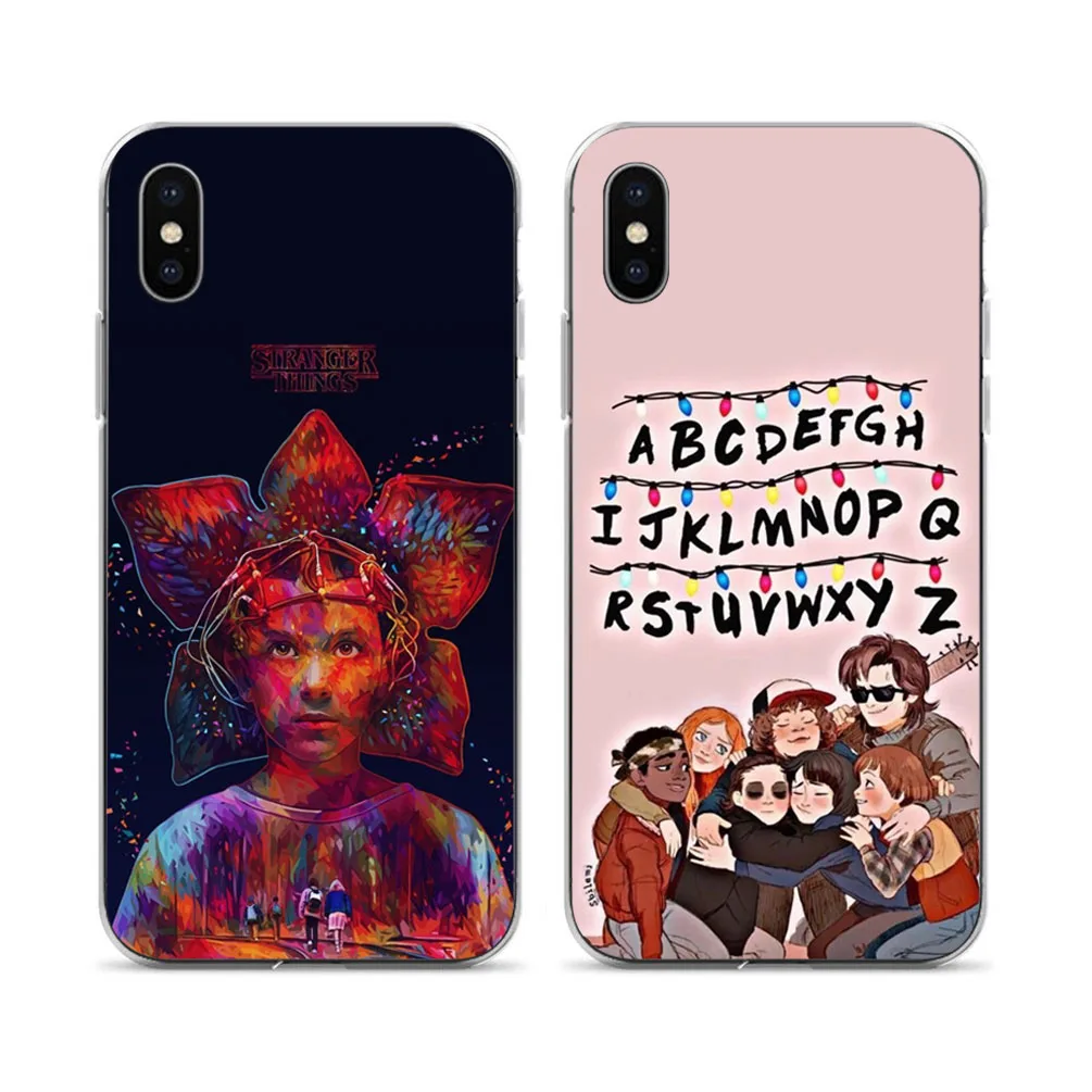 

should Stranger Things Black Soft silicone Cover case For iPhone 6plus 6s 7plus 8plus X Coque Shell