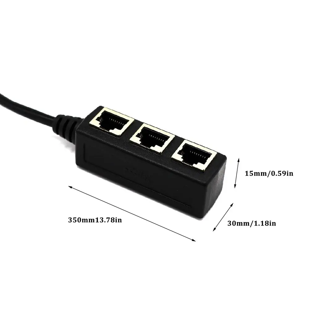 RJ45 Ethernet кабель адаптер сплиттер 1 штекер до 3 женский порт LAN Сетевой разъем 3 в 1 адаптер Сетевые Аксессуары