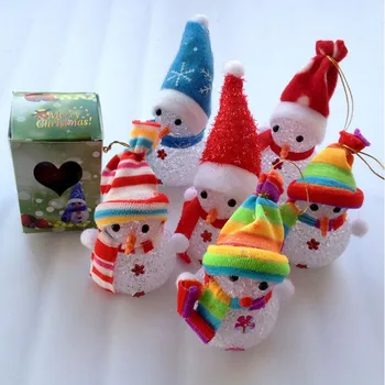 

Christmas Snowman Night Light Kids Children Colorful Cahnging Table Lamp Glowing Toys Christmas Glow Party Supplies