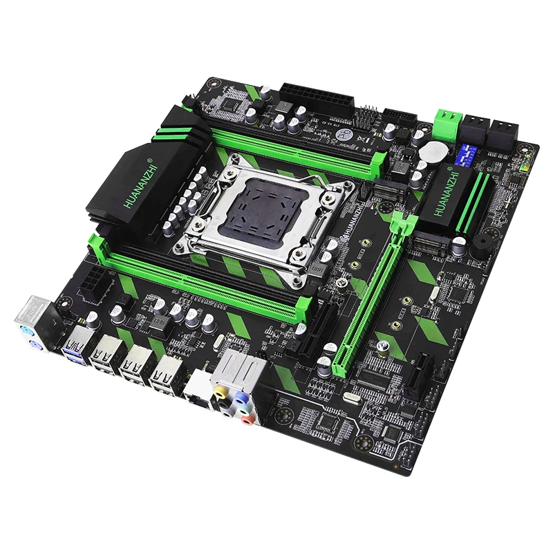 Материнская плата HUANANZHI X79 материнская LGA2011 ATX SATA3 USB3.0 Dual PCI E 16X NVME M.2 SSD Поддержка REG
