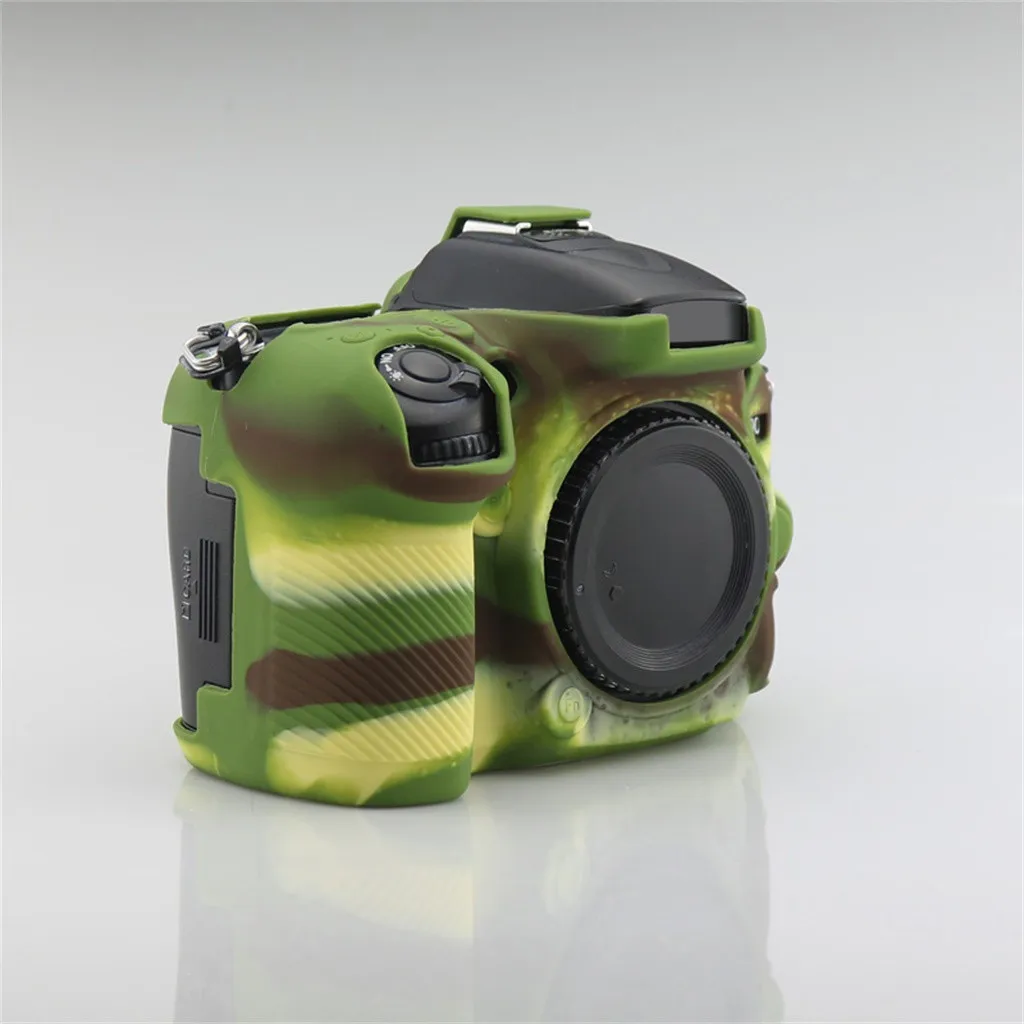 Camouflage Мягкий силиконовый защищающий чехол для камеры резиновый корпус силиконовый чехол для камеры Nikon D7100/D7200 защитный чехол Y20 - Цвет: Camouflage