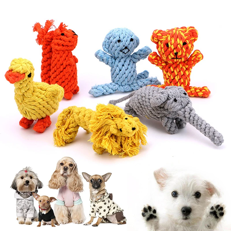 Животное Форма прочный хлопок собака игрушки-Жвачки игрушка собака щенок игрушки для животных игрушки для собак маленьких собачьи продукты Домашние животные Petshop является самой популярной игрушки