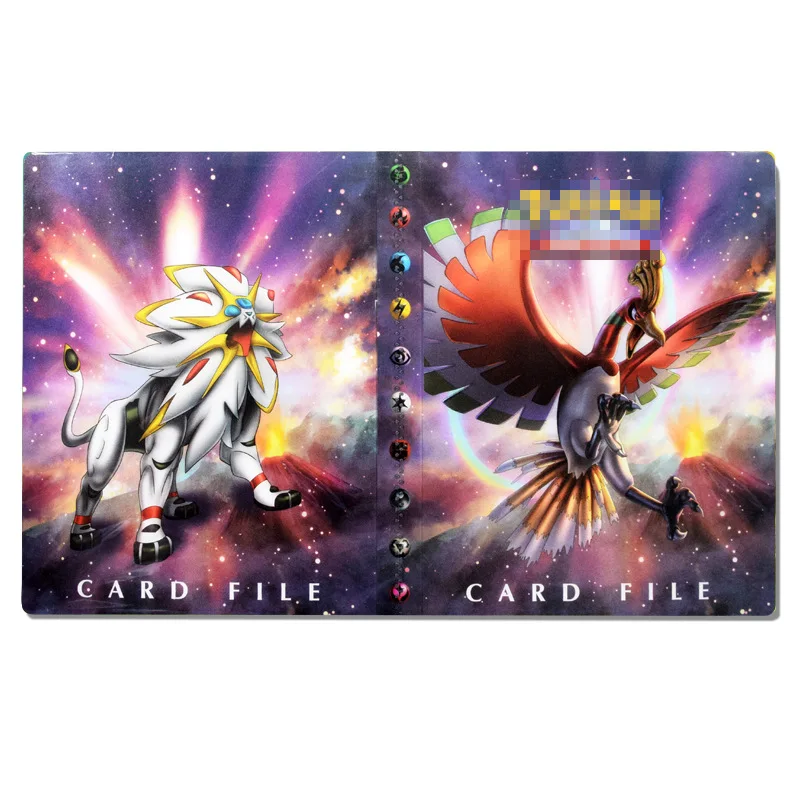 Takara Pokemon Card Album hold 112 240 карты Пикачу настольная доска колода игра игрушки PTCG аксессуары карты коллекция книга для детей - Цвет: 240xiafenghuang