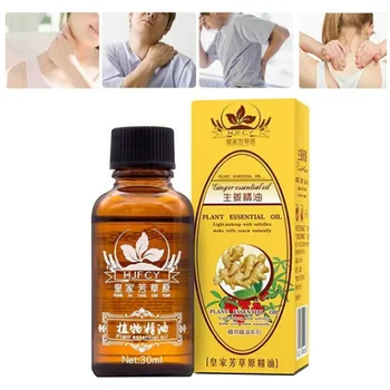 

Therapy Lymphatic Drainage Ginger Oil for Relax body Natural Essential Oil Body Massage Health Care 30ml/bottle Natural Plant