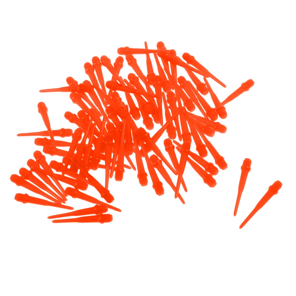 Orange 80 шт. 2BA мягкие наконечники для мягких наконечников Дартс электронные дартс - Цвет: Orange