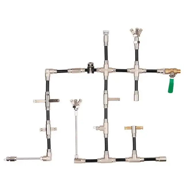 Heman Nagynyomású 3/8 "9,52 Mm -Es Interfész Csúszás Zár Gyors Csatlakozó Póló Könyök Egyenes Ízületi Fúvókák Ülés Utáni Rendszer Szerelvények - Image 2