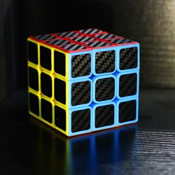 3x3x3 e 2*2 adesivo de fibra de carbono cubo mágico quebra cabeça 3x3 velocidade cubo mágico quadrado brinquedos educativos presentes para crianças
