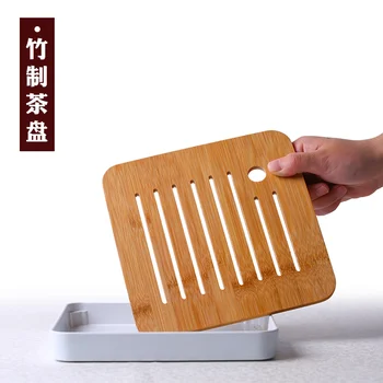 

Yixing teapot tea tea tea table drawer small portable water kung fu household bamboo green tea tray