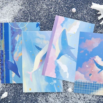 

30pcs Blue Whale Sea Card Multi-use Scrapbooking Party Invitation Gift Card Message Postcard Greeting Card