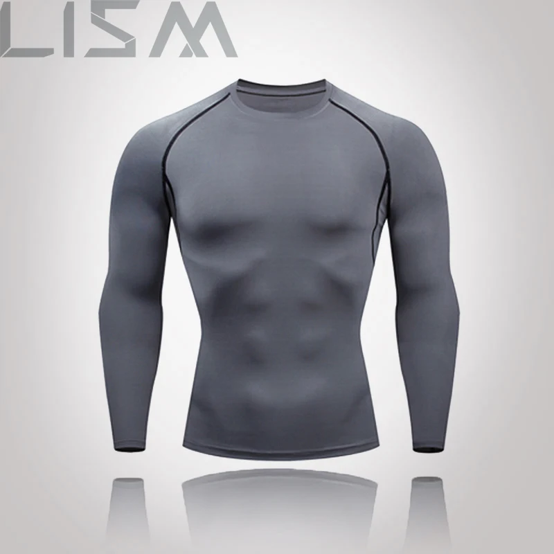 Men's Sportswear Compression Sportswear Quick-Drying Running Suit Clothing Sports Jogging Training Gym Fitness Sportswear Tight long johns target