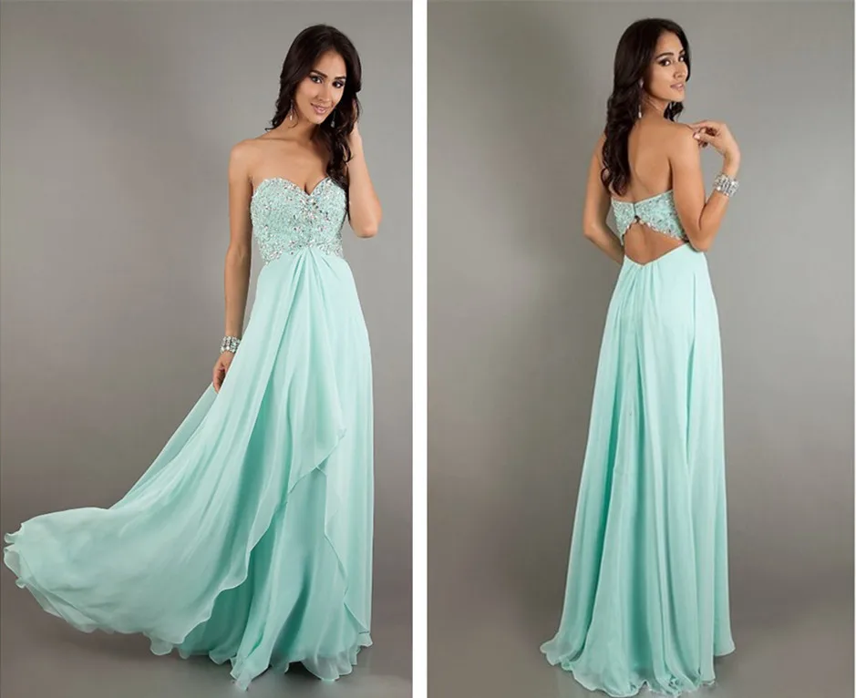 Макси платье новое поступление vestidos синие длинные шифоновые элегантные сексуальные вечерние платья с открытой спиной и кристаллами на заказ