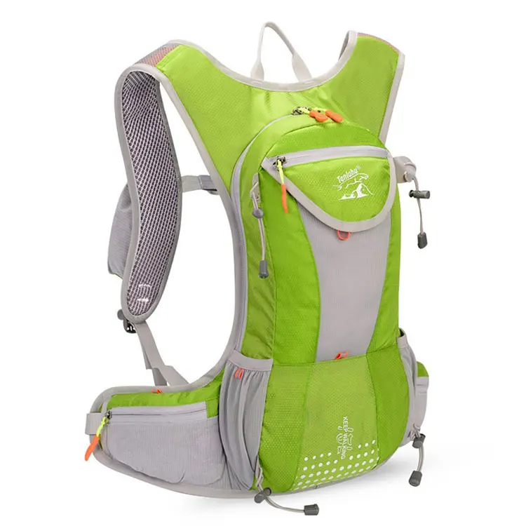 Уличный гидрационный рюкзак для кемпинга, походов, походов, верховой езды, бега, спортивная сумка для воды на открытом воздухе, мягкая фляга, контейнер - Цвет: Green