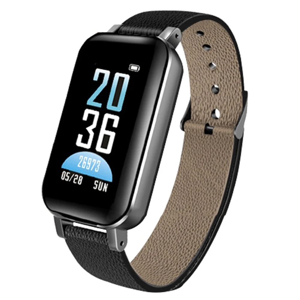 

T89 Smart Bracelets BT5.0 Earphone IP67 USB Powered Heart Rate Bloods Pressures Monitoring Sports Wristwatch for Android / iOS