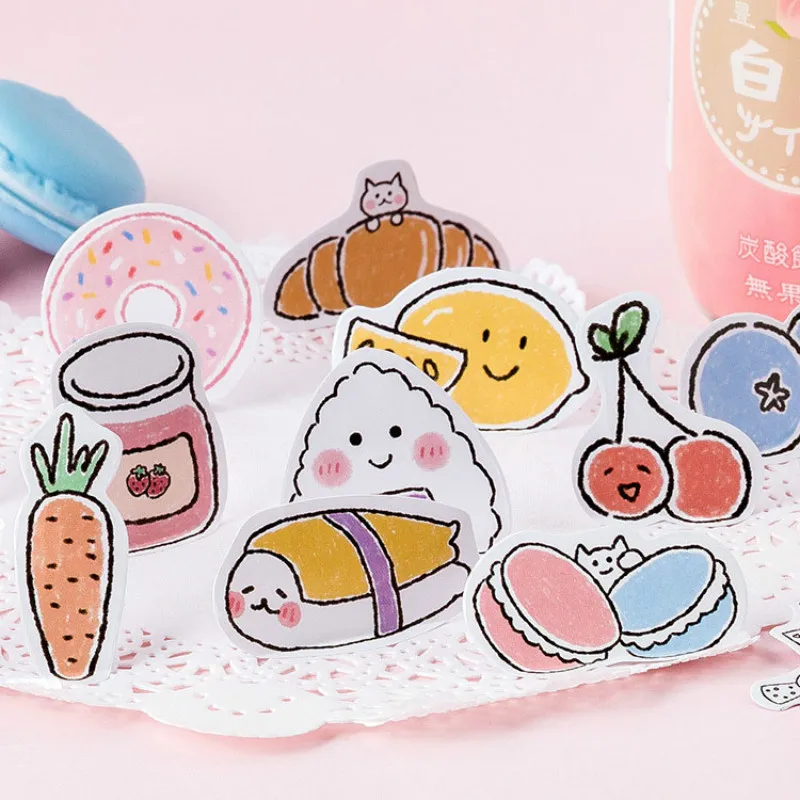 Mohamm Снэк карманные серии Kawaii клевый стикер на заказ наклейки для дневника канцелярские принадлежности 45 шт