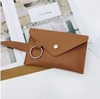 brown Кожаная сумка на пояс, модная женская сумка на пояс, однотонное кольцо, ПУ кожа, сумка-мессенджер, наплечная сумка, pochete homem wz - Цвет: brown