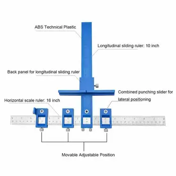 

Quick-Release Punch Locator Tool Parts Stainless Steel Drill Woodworking