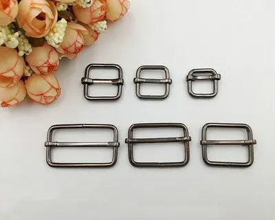 Diy детали для сумок аксессуары Регулируемая пряжка Соединительная муфта толщиной 3 мм внутренний диаметр 1,6 см 2 см 2,5 см 3,2 см 3,8 см 20 шт./лот