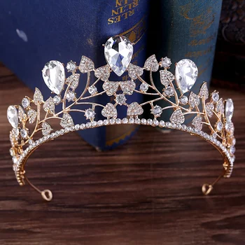 

NPASON 2020 Wholesale Adult Tiara Crown Rhinestone Crystal Princess Queen Bridal Wedding Tiara for Women Hair Accessory Colorful