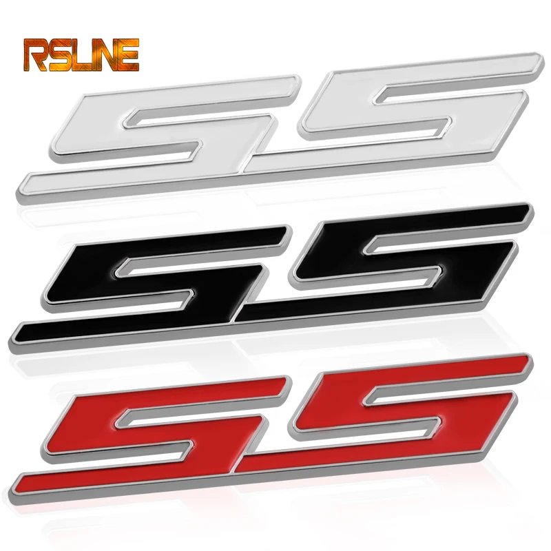 

1 PCS 3D Metal Badge Decal Emblems Sticker Case Car Styling For SS Chevrolet Cruze Aveo Captiva Lacetti Spark Epica Car shape