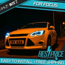 Автомобильный Стайлинг фара чехол для Ford Focus фары 2012- фокус 3 светодиодный задний фонарь светодиодный DRL H7 D2H Hid Ангел глаз Bi Xenon