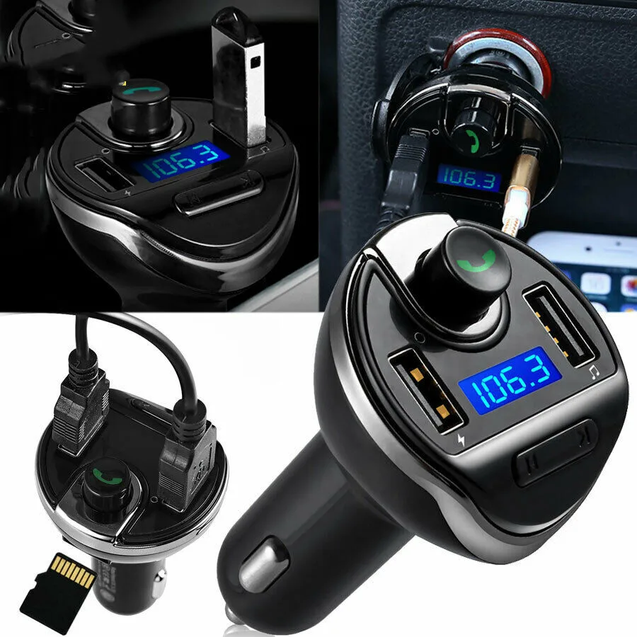 Беспроводной Bluetooth, быстрая зарядка, fm-передатчик, USB, Автомобильная гарнитура, ЖК-дисплей, Автомобильный mp3 плеер, USB FM модулятор, автомобильные аксессуары