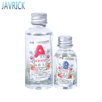 

2 Pcs/set DIY Handmade Jewelry AB Hard/Soft Glue Crystal Specimen High Transparent Epoxy Glues Crafts Making Accessories F3MD