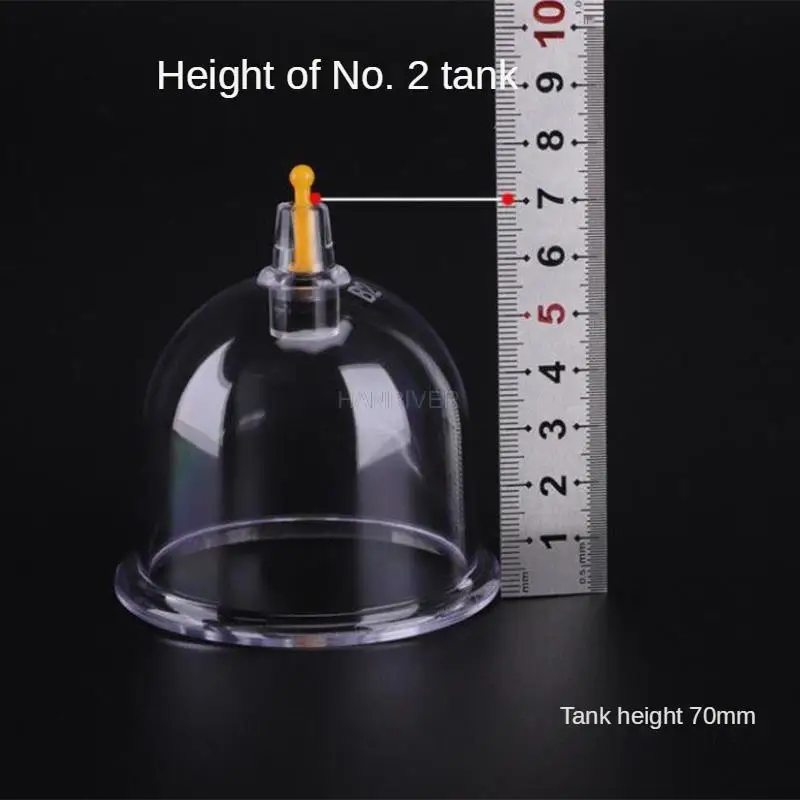 Cupping device, No. 2 cans, household exhausting vacuum thickening magnetic therapy beauty care 6 pcs/group 5