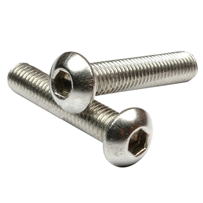 Stainless Steel Button Head Screw Hex Socket Bolts Type:M6 / 6mm Bolt size:M6 x 45mm Your pack quantity:10 | Обустройство дома