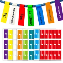 150 pces colorido cabo etiqueta a4 impermeável auto-adesivo etiqueta de identificação etiquetas marcação ferramentas fibra óptica finalizador
