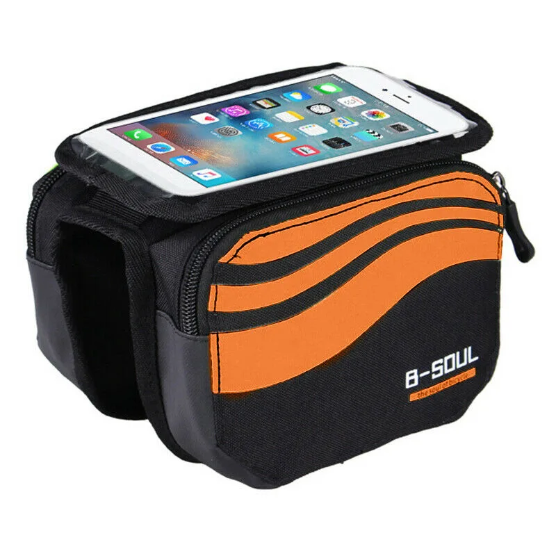 Flash Deal Bicycle Mountain Bike Upper Tube Bag Saddle Bag Touch Screen Mobile Phone Bag Waterproof 16 * 4 * 11.5cm 5 Flash Deal Bicycle Mountain Bike Upper Tube Bag Saddle Bag Touch Screen Mobile Phone Bag Waterproof 16 * 4 * 11.5cm 5