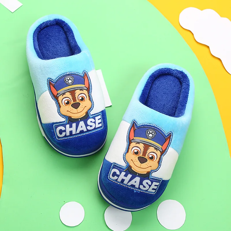 

Kou Em Ti 19 Slipper Winter Anti-slip Big Boy 4-11-Year-Old Children Indoor Household Cute CHILDREN'S Cotton Slippers