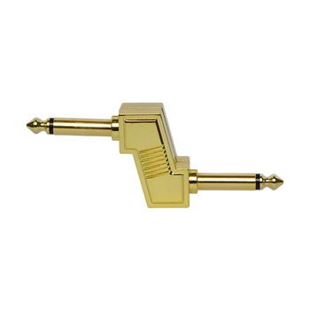 

AROMA ACR-3 Z Type Audio Adaptors 6.35Mm 1/4 inch Plug Connecting Jack Zinc Alloy Connector for Electric Effect Pedals