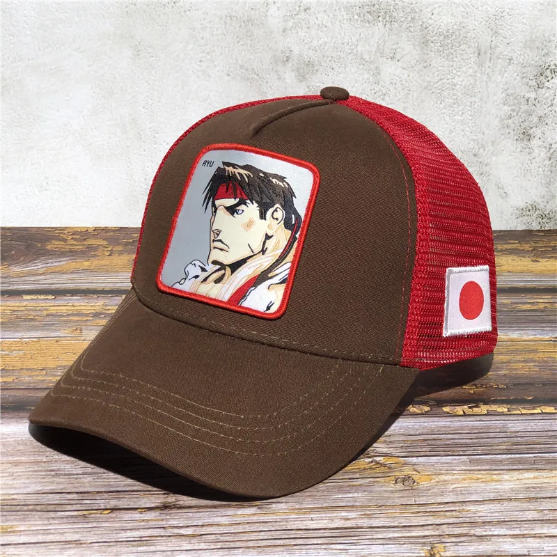 Бейсбольная кепка для мужчин и женщин с персонажами из мультфильмов, бейсбольная кепка в стиле хип-хоп, летняя дышащая сетчатая Кепка для водителя грузовика, шляпы для папы