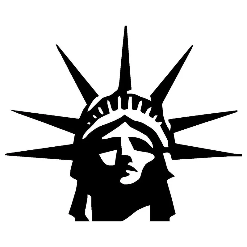 11,4 см* 9,5 см Liberty Head креативная виниловая наклейка на компьютер мотоциклетная наклейка